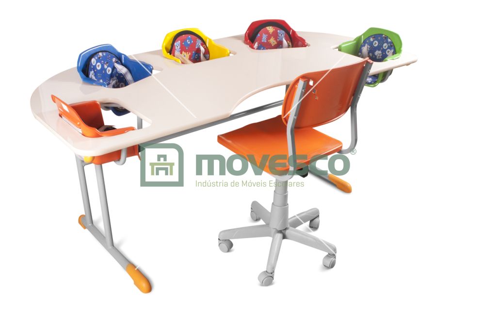 Conjunto Mesa Maternal com 5 lugares MV-1015 + MV-91G 